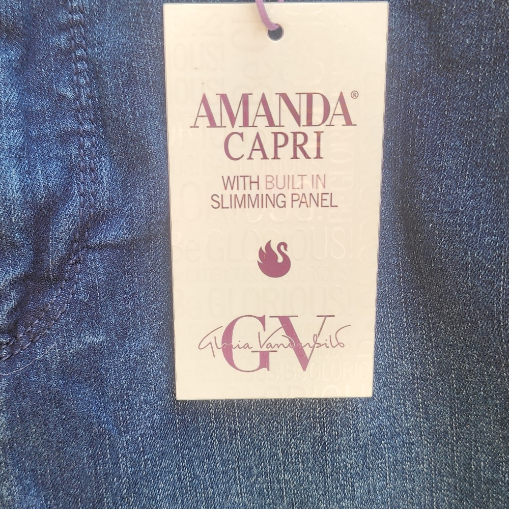 Gloria Vanderbilt NWT Amanda Capri - Picture 2 of 3